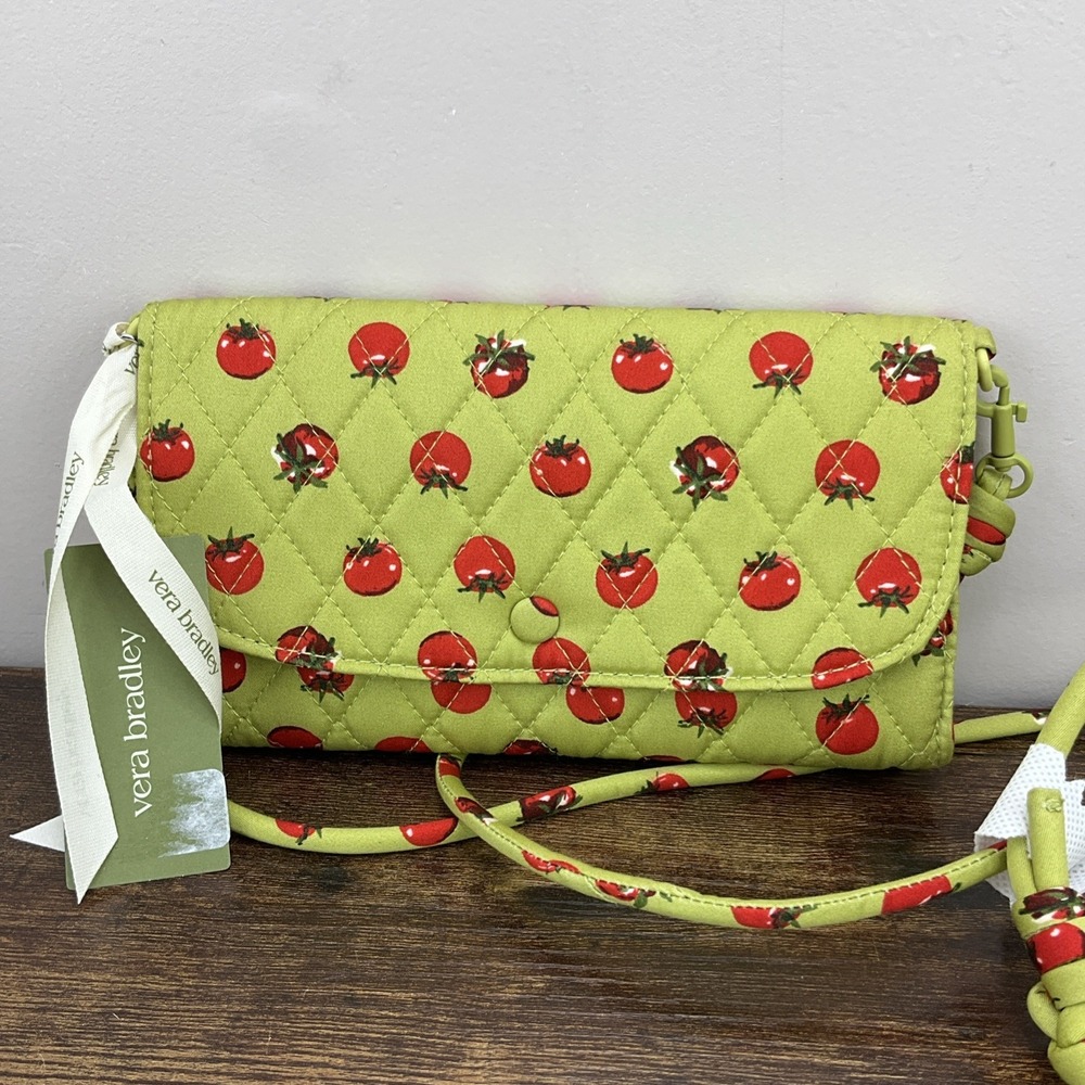 Vera Bradley Tomato Crossbody Strap Wallet NWT